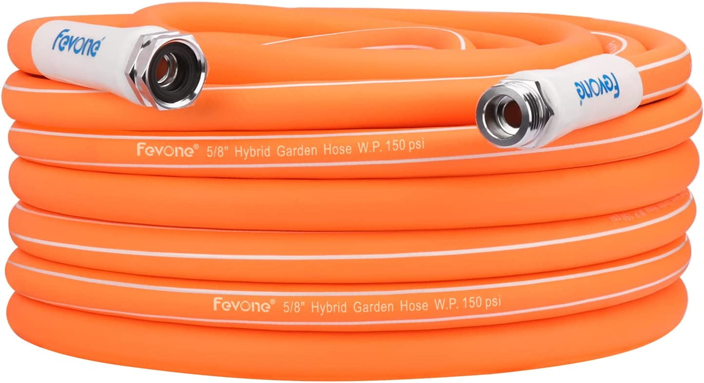 Fevone Garden Hose 50 ft, Drinking Water Safe, Flexible and Lightweight