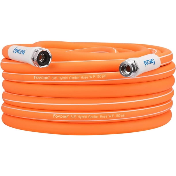 Fevone Garden Hose 50 ft, Drinking Water Safe, Flexible and Lightweight