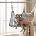 thumbnail image 4 of Cat Hammock Harness Breathable Pet Restraint Bag for Bathing Nail Trimming Scratch Proof Kitty Suspended Sling Bed Hanging Helper, AKLJWH, 4 of 6
