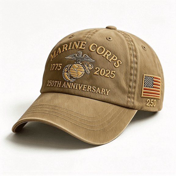 TELOLY Marine Corps Embroidered Baseball Cap,Usa 250Th Anniversary Commemorative Cap,Veteran Pride Baseball Hat Embroidered Usmc Hat