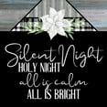 thumbnail image 2 of Bailey, Ann 12x12 Gold Ornate Wood Framed with Double Matting Museum Art Print Titled - Silent Night Holy Night, 2 of 4