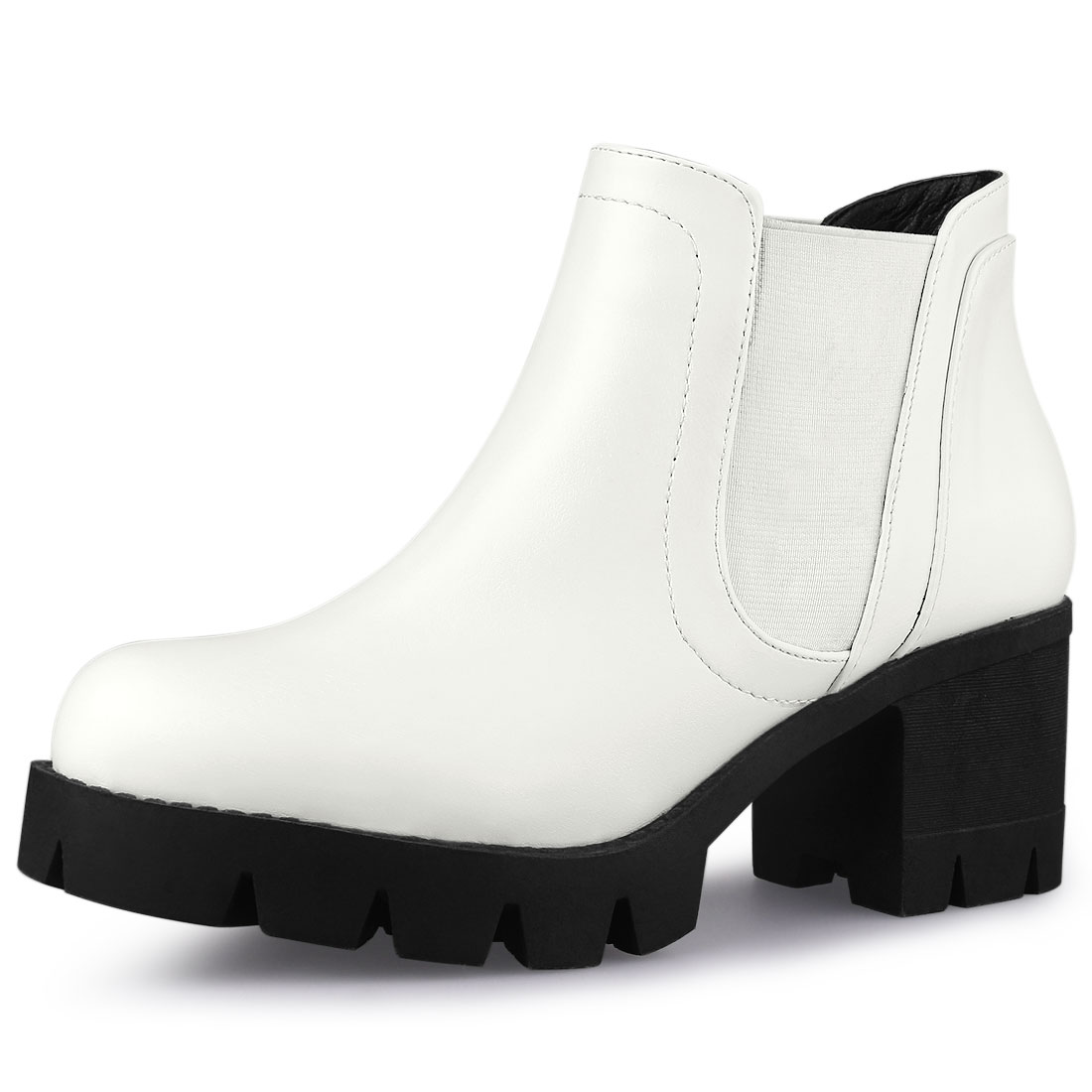 women's hi line chelsea lug sole booties