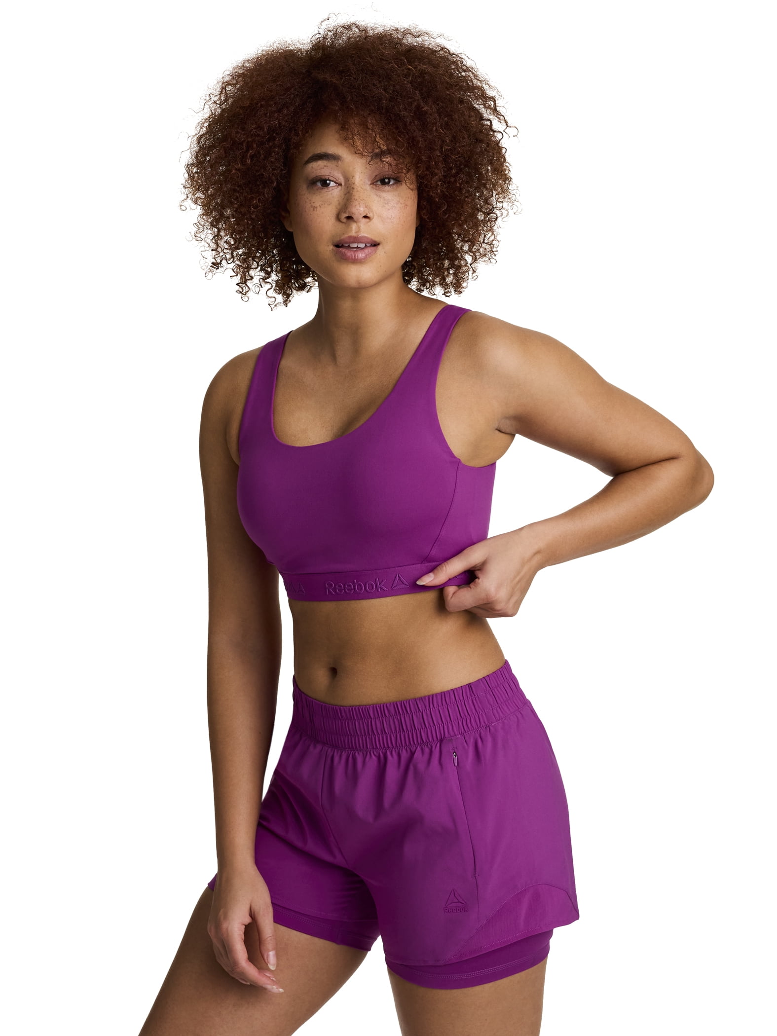Reebok Women's Endurance Bra with Medium Impact and Removable Cups ,Sizes XS-4X