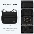 thumbnail image 2 of Crossbody Bag for Men Women Multi Pocket Purse Lightweight Waterproof Shoulder Handbag Casual Travel Satchel Handbag,TT851-Black, 2 of 7
