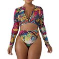 thumbnail image 1 of Conjunto De Bikinis 2pcs/set Lady Bikinis Set Simple Printed Sexy Bikini Set Beach Outfits (Verde L) Cgtredaw Para estrenar, 1 of 1