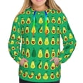thumbnail image 3 of KLL Cartoon Fruit 1 for Womens Pullover Hoodie with Pocket Hooded Long Sleeve Shirts Sweatshirt for Women-Small, 3 of 7