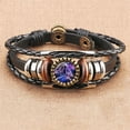 thumbnail image 4 of Xinyolin Alloy Bracelet Punk Style Decorative - Vintage Faux Leather Alloy Bracelet for Tourism Memorial, 4 of 8