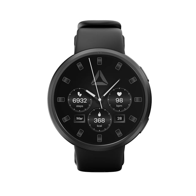 Reebok Stride DELTA Fitness Tracker Smartwatch for Men & Women, Bluetooth Calling, Heart Rate & SpO2 Monitor, 1.43” AMOLED Display, 80+ Sports Modes,10-Day Battery, IP68 Water Resistant, Android & iOS
