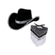 thumbnail image 5 of Sombrero de vaquero Salvador con bandana con flecos Negro, 5 of 10