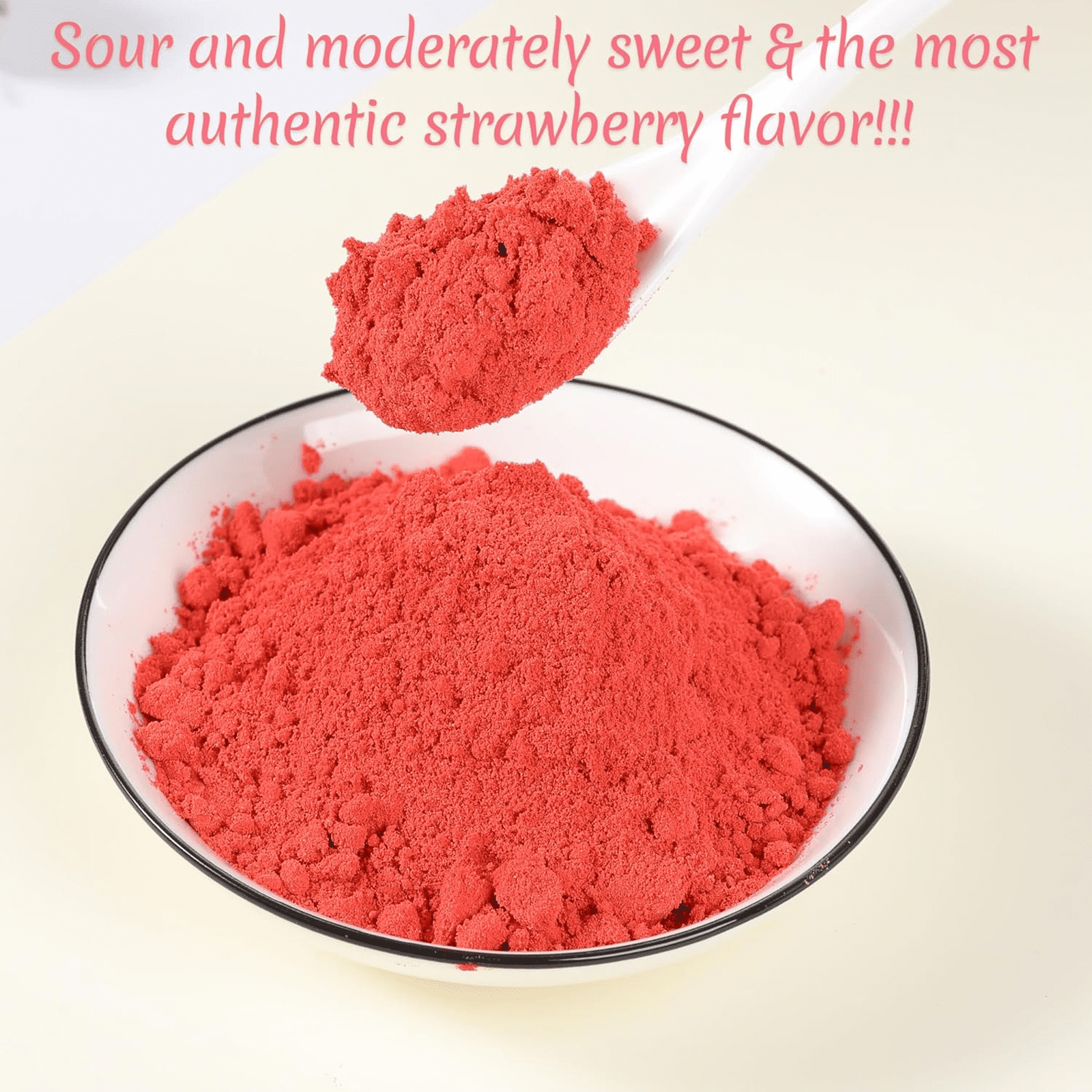 ULTHMOK Freeze Dried Strawberry Powder 1LB /453g, 1 Ingredient,No Sugar Added,100% Natural Strawberry Powder for Baking,No Additives.