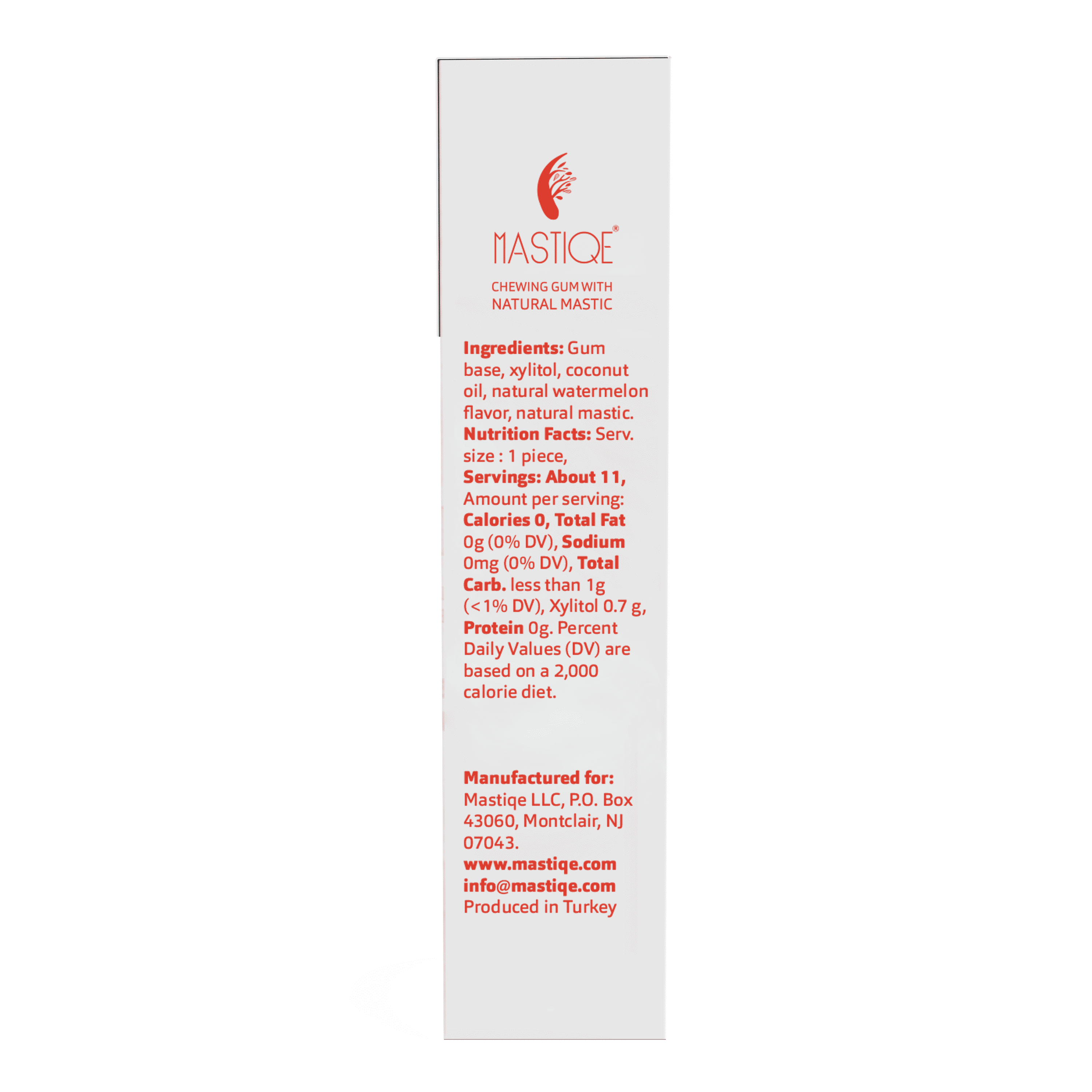 Mastiqe Sugar Free Chewing Gum with Natural Mastic -Watermelon
