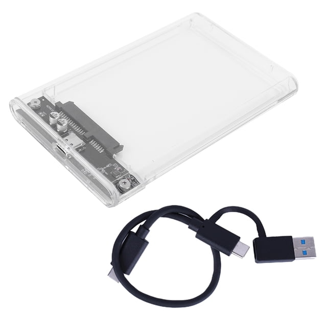 WDOplteas Caja Disco Duro USB 3.1/Tipo C para SSD SATA HDD 2 5 Pulgadas (con Cable UABC A A C)
