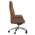 thumbnail image 6 of LeisureMod Summit Series Tall Office Chair In Dark Brown Leather, 6 of 9