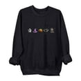 thumbnail image 2 of Heisall Womens 2025 Autumn Winter Sweatshirts Round Neck Long Sleeve Loose Casual Fashion Halloween Print No Hood Sweatshirts, 2 of 3