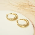 thumbnail image 3 of JUSTJANDM Stainless Steel Gold Chunky Large Hollow Hoops Earrings for Women,Minimalist and Chic Open hypoallergenic Earrings Lightweight Big Hoop Earring for Sensitive Ears, 3 of 7