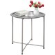 thumbnail image 1 of Mesa auxiliar Garden 4 you - Bandeja plegable redonda de metal, color gris, 1 of 9