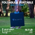 thumbnail image 3 of Bluetti EB70S Portable Power Station With 200W Foldable Solar Panel, 716Wh Capacity Solar Generator, 800W AC Output, for Outdoor Camping Home Vanlife Off Grid Emergency, 3 of 8