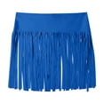 thumbnail image 5 of Warop Women's Solid Color Swim Skirt with Fringe Trim, Beach Style Swimwear for Swimming and Vacation, 5 of 7