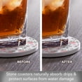 thumbnail image 7 of Thirstystone Pretty Coquette 4-Pack Round Stone Coasters, 7 of 7