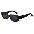thumbnail image 2 of BUTABY Rectangle Sunglasses for Women Retro Driving Glasses 90’s Vintage Fashion Narrow Square Frame UV400 Protection Black BUTABY BUTABY, 2 of 2