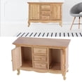 thumbnail image 4 of Gabinete de Casa de Muñecas de Madera, Accesorio de Muñeca Oak Wood Wood Dollhouse Muebles Decretación de Muebles 1:12 Gabinete de Doble Puerta para la Casa de Muñecas Diy Por, 4 of 7