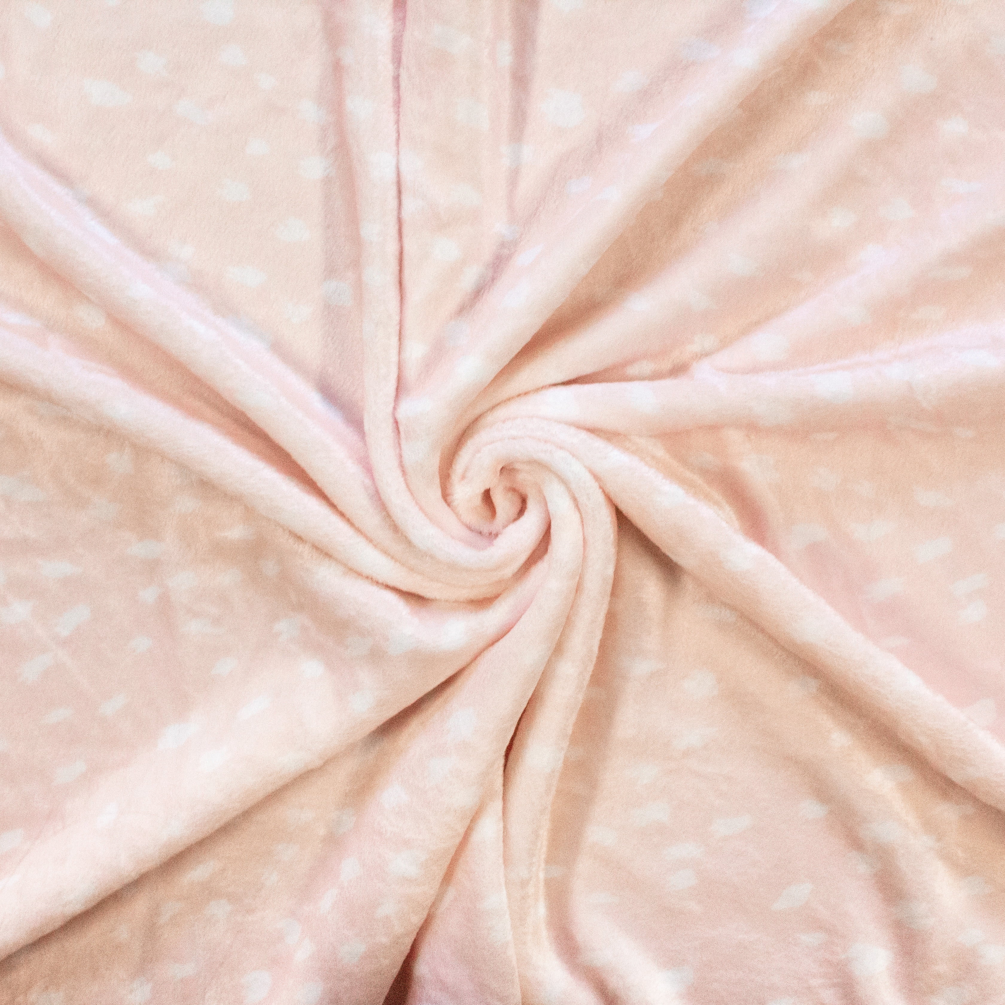 Everything Comfy Deer Fawn Print Decorative Throw Blanket, 42" X 60", Blush