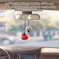 thumbnail image 3 of HUGFEGWE Rear View Mirror Hanging Accessories Handmade Little Ghost and Pumpkin Car Ornament U2536-26093, 3 of 7