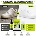 thumbnail image 3 of Shoe Cleaning Kit Foam Cleaner Brush Wipe Set, Deep Stain Removal Sneaker Care Restore Brightness Easy Use, for White Shoes Leather Mesh Canvas Sneakers Daily Care, 3 of 6