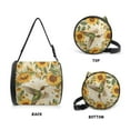 thumbnail image 3 of SEANATIVE Hummingbird Sunflower Round Paper Towel Bag Cat Proof Round Tissue Holder Bag for Kitchen Round Toilet Paper Holder Home Decoration Portable Roll Paper Case Cover, 3 of 7