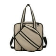 thumbnail image 1 of Bolsa de tenis, bolsa para raquetas, funda para raquetas, portátil, para deportes al aire libre con cremallera, multiusos para raquetas de bádminton, Marrón, 1 of 7