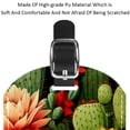 thumbnail image 4 of Square 2Pack PU Leather Cactus Cruise Luggage Tag with Privacy Cover and Name ID Tag for Travel Handbags Backpacks Luggage Tags, 4 of 6