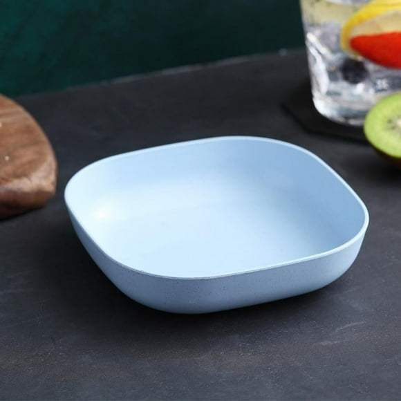 Lightweight Wheat Straw Plates-Degradable Lightweight Wheat Straw Plates,5.6"Unbreakable Dinner Plates, Dishwasher & Microwave Safe, BPA free