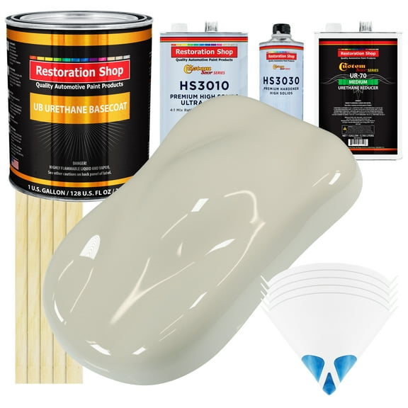 SPINNAKER White Premium Gallon Kit URETHANE BASECOAT Car Auto Paint Kit
