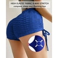 thumbnail image 2 of Vaslanda Booty Shorts Naughty Scrunch Butt Lifting Leggings Workout High Waisted Textured Bottom, 2 of 7