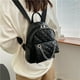 thumbnail image 5 of Mochila Bolso Mochila de cuero para mujer Rhombus Fashion Student Girls Shoulder School Bag Mochila, 5 of 5