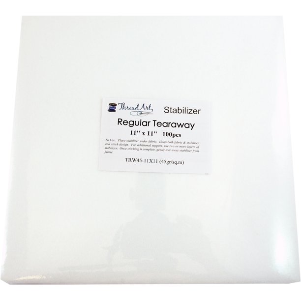 Tearaway Embroidery Stabilizer by Threadart 1.6 oz Medium Weight