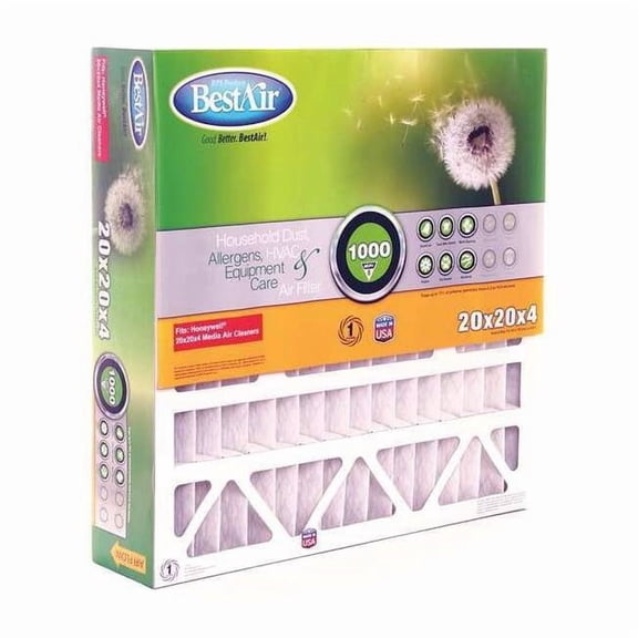 Bestair AirFilter,MERV8,19.5inH,19.5inW,PK2 5-2020-8-2