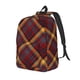thumbnail image 1 of Disketp Buffalo Check Plaid print Canvas Backpack Lightweight Travel Daypack Student Rucksack Laptop Backpack-Small, 1 of 5