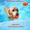 thumbnail image 3 of Juguetes para perros Squeaky Dog Rugby Toy Bounce and Fetch Dog Balls para perros medianos y grandes, 3 of 5