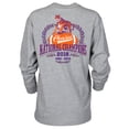 thumbnail image 3 of Women's Lauren James Heather Gray Clemson Tigers College Football Playoff 2018 National Champions Detailed Mascot Long, 3 of 3
