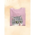 thumbnail image 3 of Kittens With Tongue Out Sweatshirt Women -Kayomi Harai Designs, Female Large, 3 of 4