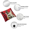 thumbnail image 4 of SHANXI Throw Pillow Covers Guitar Rocked Music Quotes Words Musical Instruments 12x12in, 4 of 5