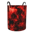 thumbnail image 2 of XMXT Collapsible Laundry Basket, Red Smoke Texture Waterproof Laundry Hamper, 40L Multicolor, 2 of 8