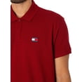 thumbnail image 4 of Tommy Jeans Regular Badge Polo Shirt, Red, 4 of 6