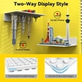 thumbnail image 4 of BlissBox Classic Collection 3 In x 12.6 In Display Shelves Compatible with LEGO Building Bricks ABS Floating Shelves (4 Count), 4 of 7