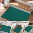 thumbnail image 6 of Dark Green Area Rugs 2x3 for Living Room, Farmhouse Solid Green Color Modern Art Non Slip Washable Rug Runner, Low Pile Indoor Floor Carpet Mat Bathroom Rugs for Bedroom, Kids Room, 6 of 9