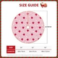 thumbnail image 2 of Rateoe Strawberry And Heart Pattern Christmas Tree Skirt with Ties , Christmas Tree Decorations, Farmhouse Christmas Decor Xmas Holiday Decorations-30", 2 of 6