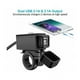 thumbnail image 2 of Cargador de manillar, cargador USB dual impermeable para motocicleta con diseño preciso y resistencia a altas temperaturas para un uso seguro y confiable en exteriores, 2 of 5