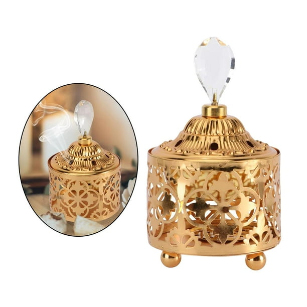 Soporte para quemador de dorado, difusor de fragancias para meditación , decoración para , hueco, decoración de cúpu Modelo 2 Colco sostenedor de incienso