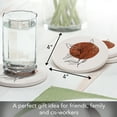 thumbnail image 7 of Thirstystone Mocha Stem 4-Pack Round Stone Coasters, 7 of 7